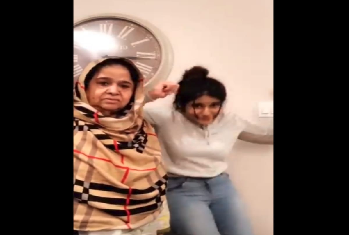 Girl Dance video viral with her grandmother