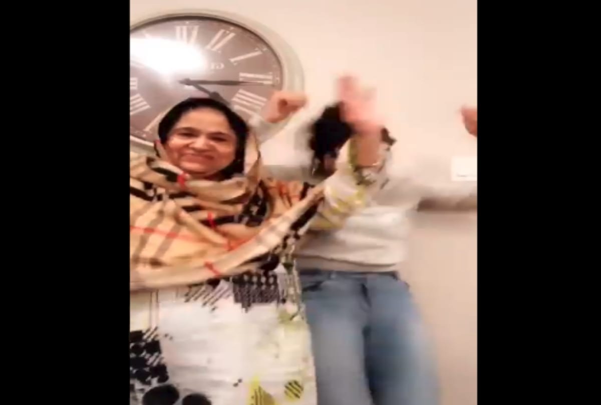 Girl Dance video viral with her grandmother