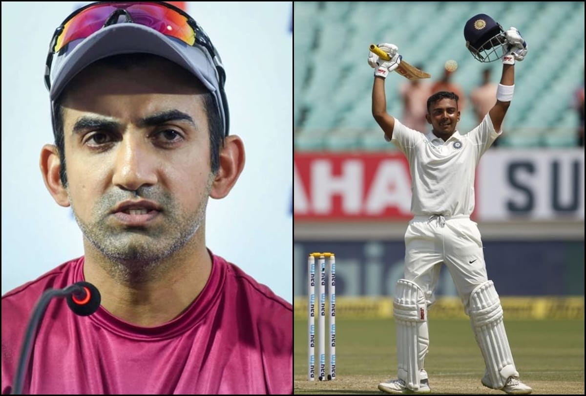 think twice before comparing prithvi shaw with virender sehwag says gautam gambhir