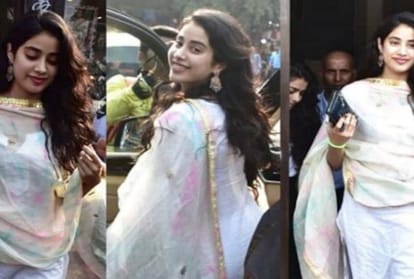 Janhvi Kapoor and Sara Ali Khan wore same white suit