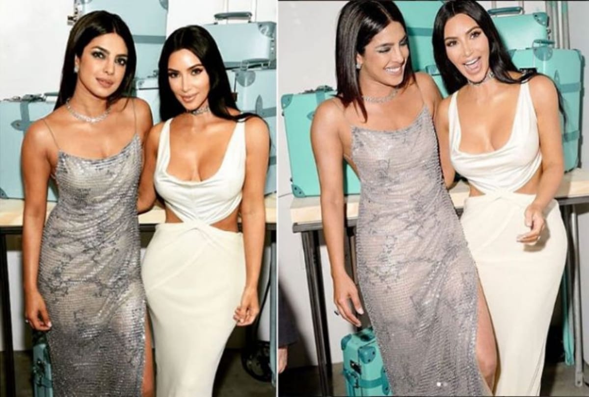 Priyanka Chopra and Kim Kardashian spotted at an event in New York