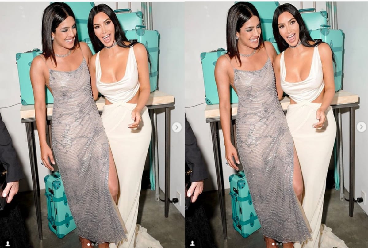 Priyanka Chopra and Kim Kardashian spotted at an event in New York