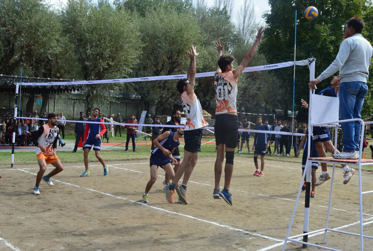 volleyball inter college tournament in jammu kashmir