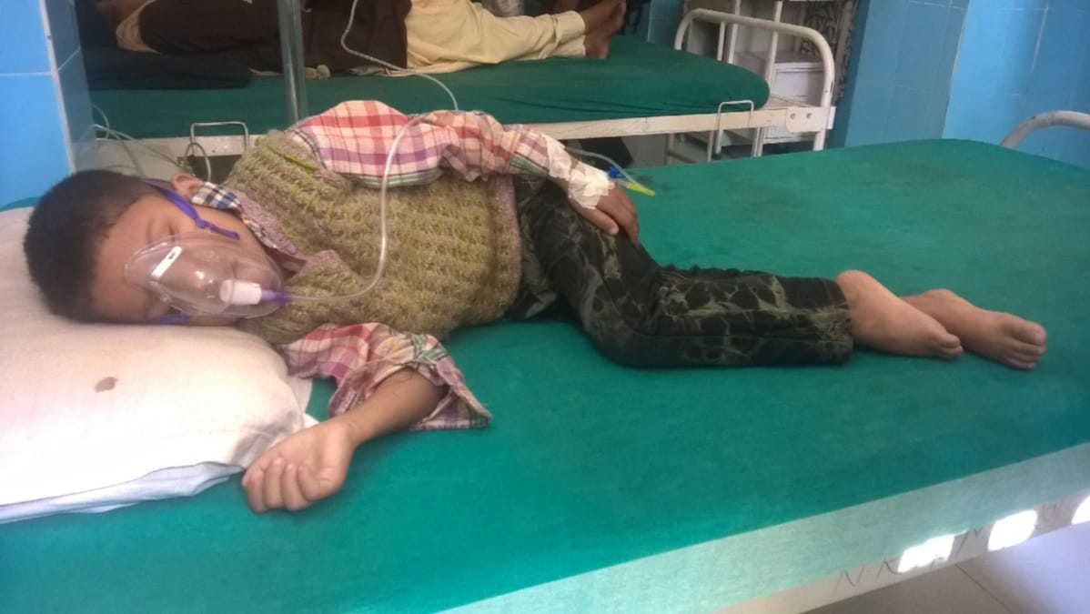 Car Accident in Rudraprayag two child lost their Grandfather photos