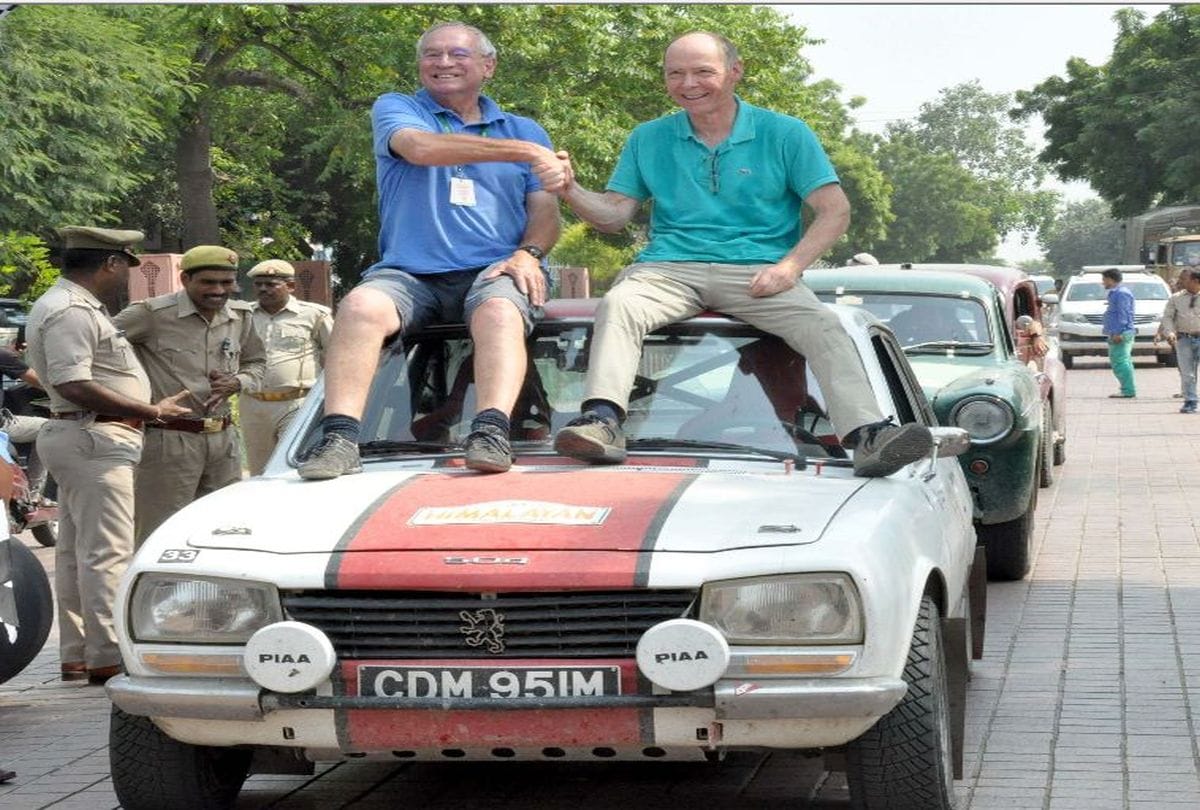 Vintage car looked beautiful in Himalayan Challenge Car Rally