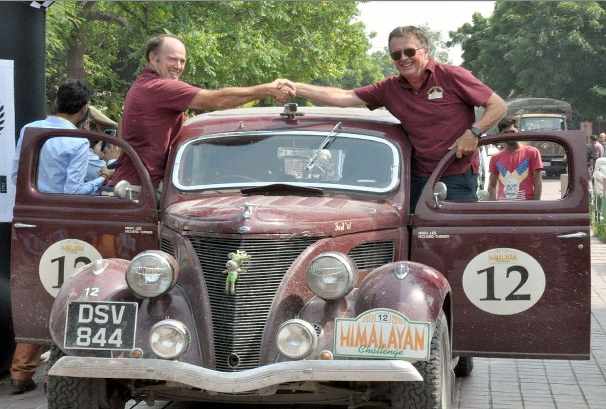 Vintage car looked beautiful in Himalayan Challenge Car Rally