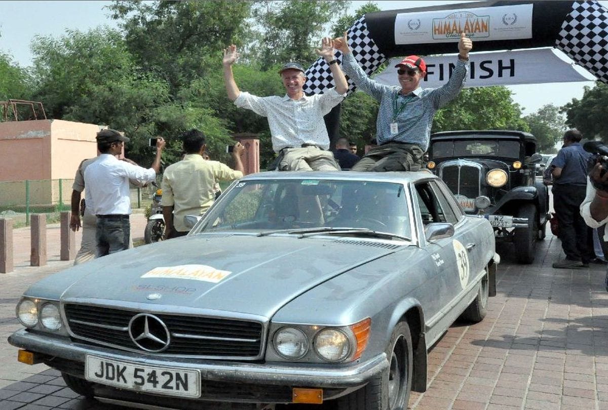 Vintage car looked beautiful in Himalayan Challenge Car Rally