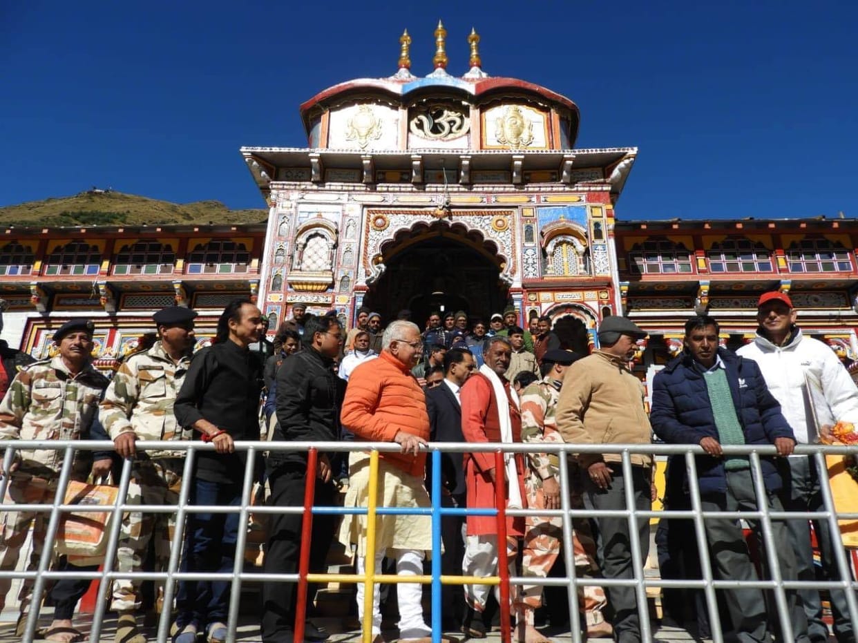 haryana cm visit badrinath dham