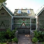 House made of empty beer bottles in china