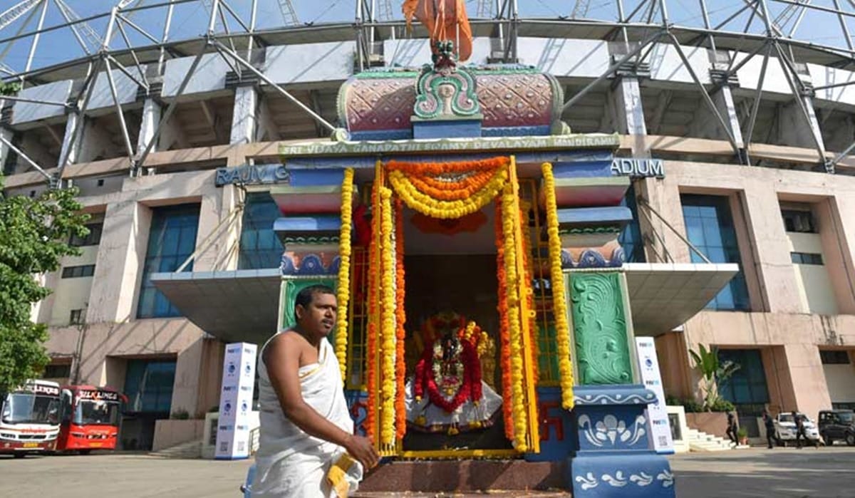 ganesha temple behind the success of team india in hyderabad