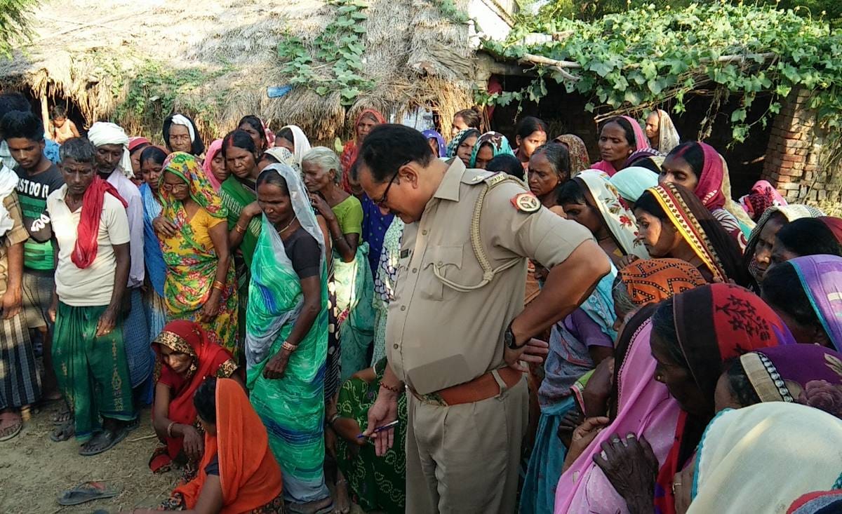 Woman murder with sharp weapons in ghazipur