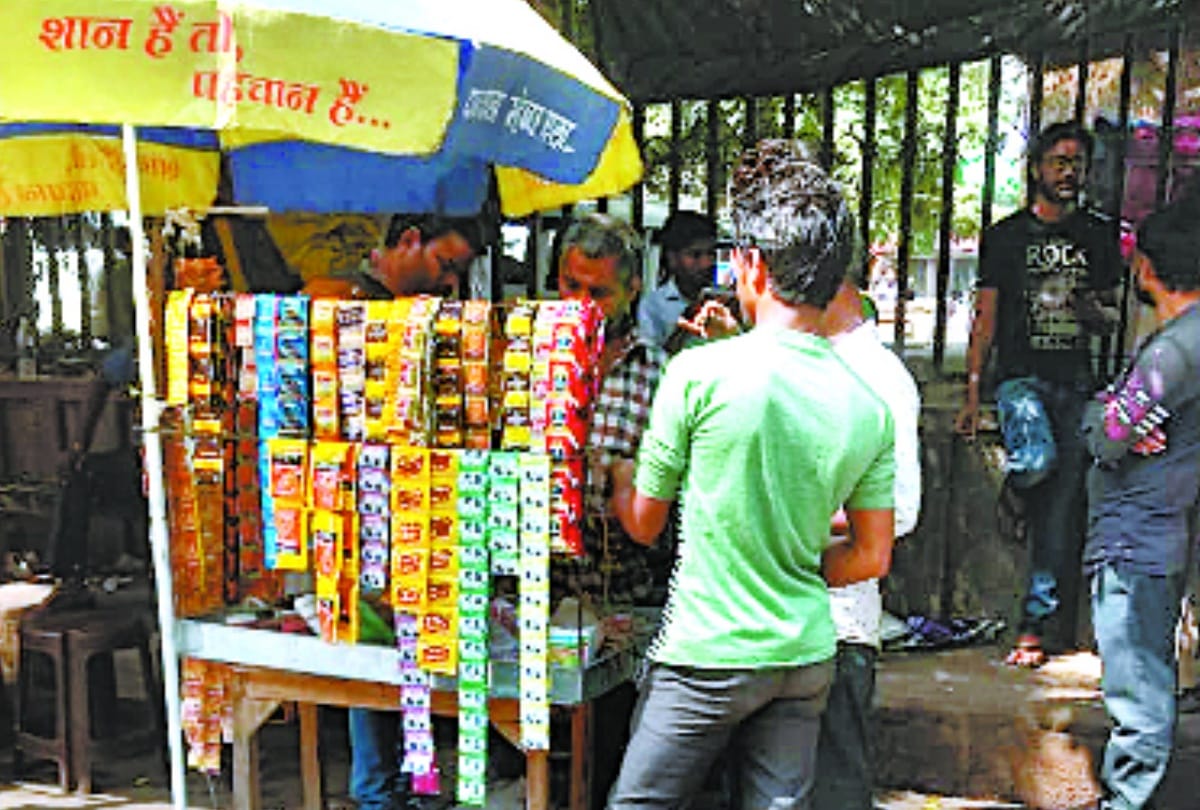 Paan-masala and cigarettes are being sold near hospitals and vidhan bhavan