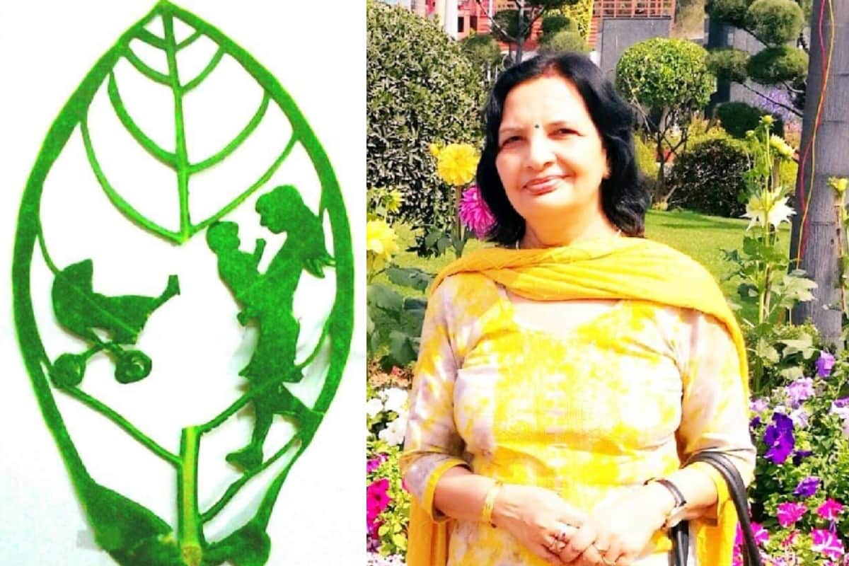 This woman of meerut is making amazing art b leaf carving