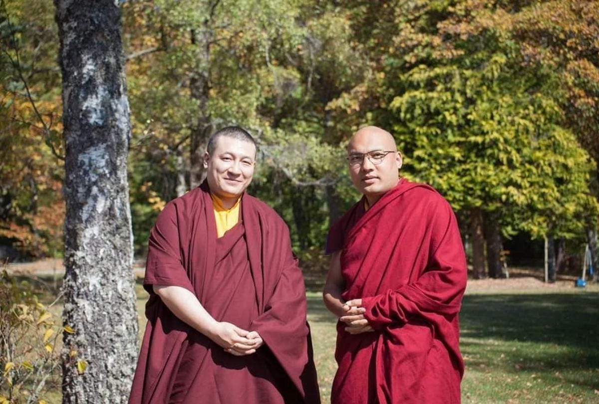 ogyen trinley dorje and Trinley Thaye Dorje meets in france