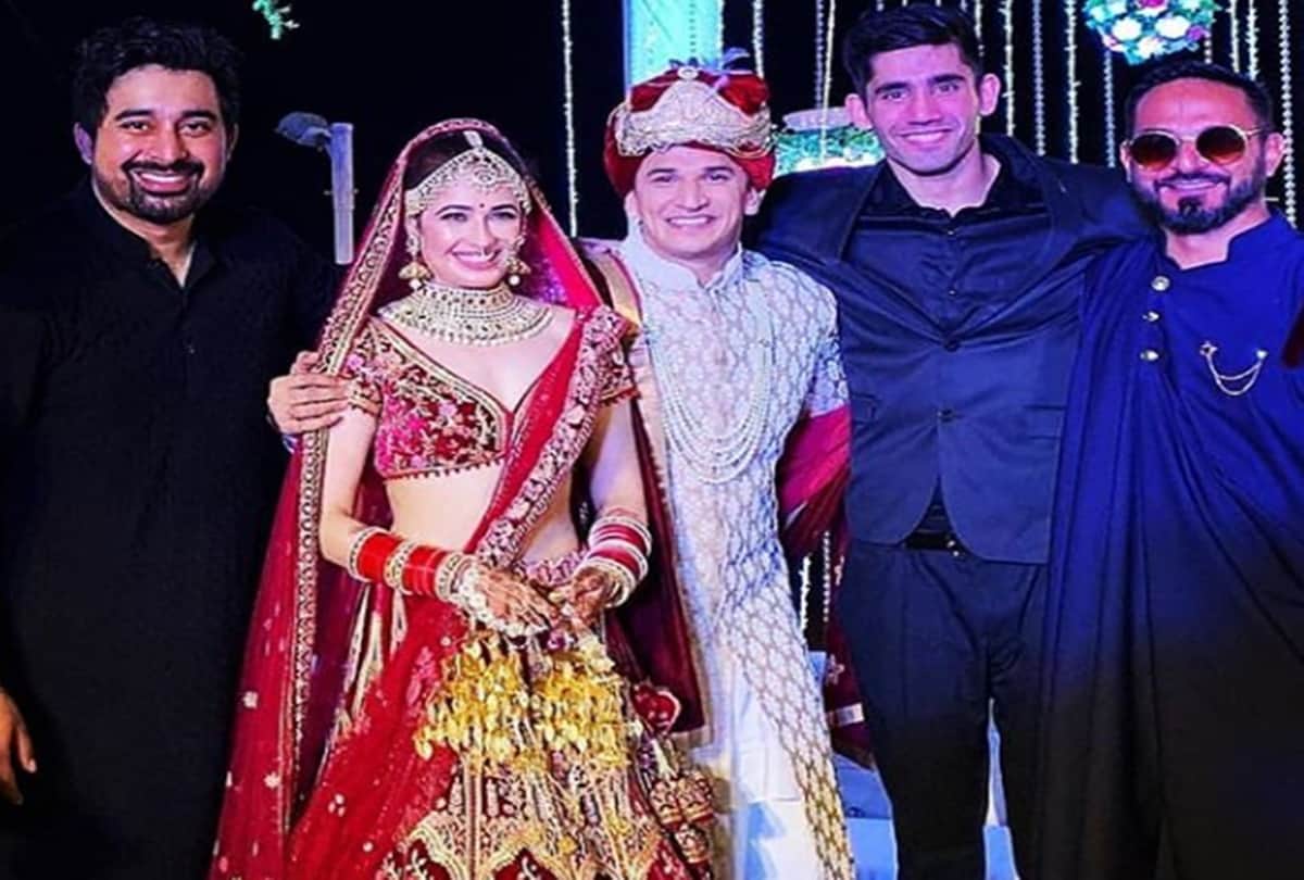 Yuvika Chaudhary and Prince Narula after wedding rituals video