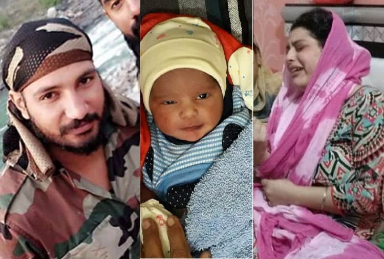 Indian Army Soldier Vikramjeet Singh Wife Harpreet Give Birth to Baby Boy