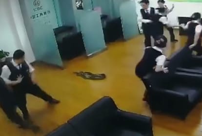 When the Out snake in bank area, Staff Fright