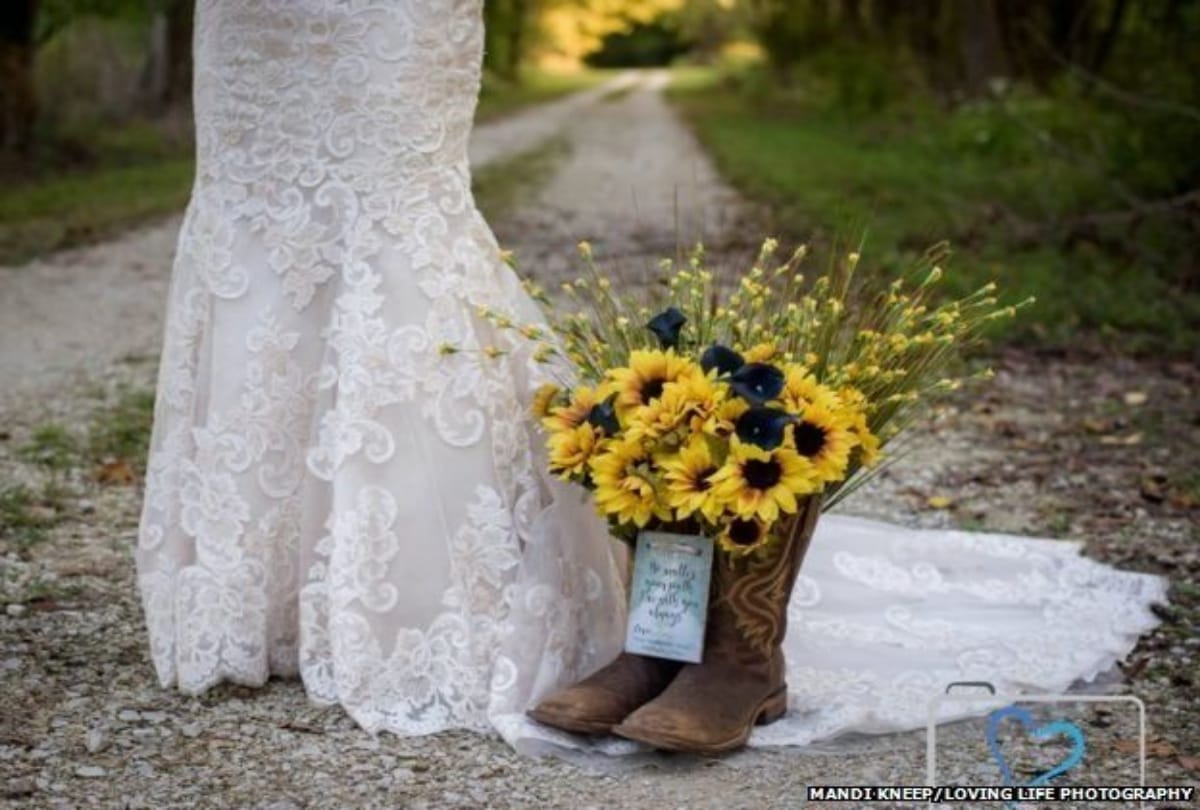 Bride Married with the grave at canada