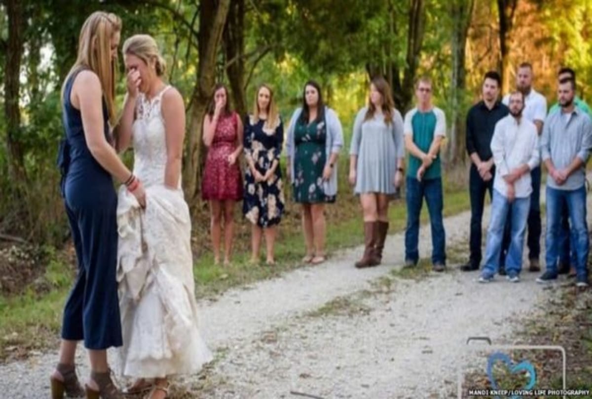 Bride Married with the grave at canada