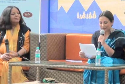 Film director Saeed Mirza & Divya Dutta in Khushwant Singh Litfest Kasauli