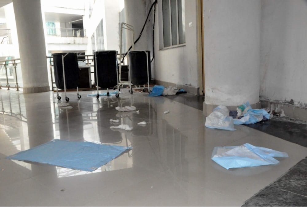 Wine Bottles Found in Aiims rishikesh toilets See bad condition photos