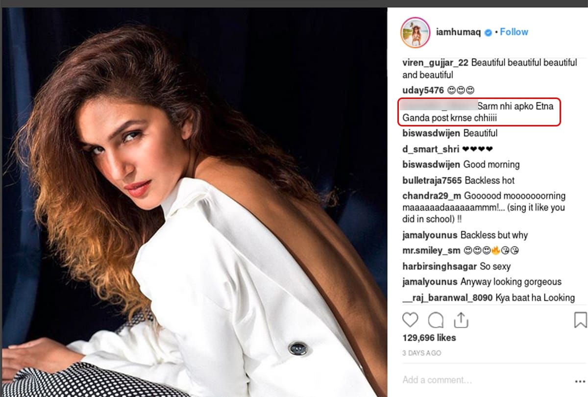 Huma Qureshi troll badly for flaunting her back