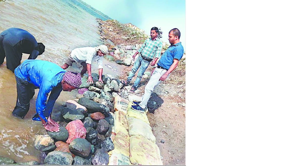 Pitching of Damaged Blossom Reservoir