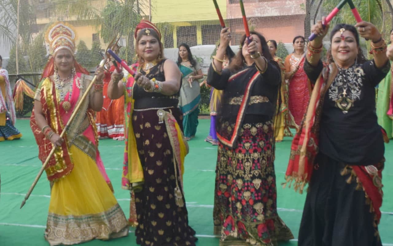Meerut Women rocks in the garba dandiya celebration in Navratri  pictures are proof