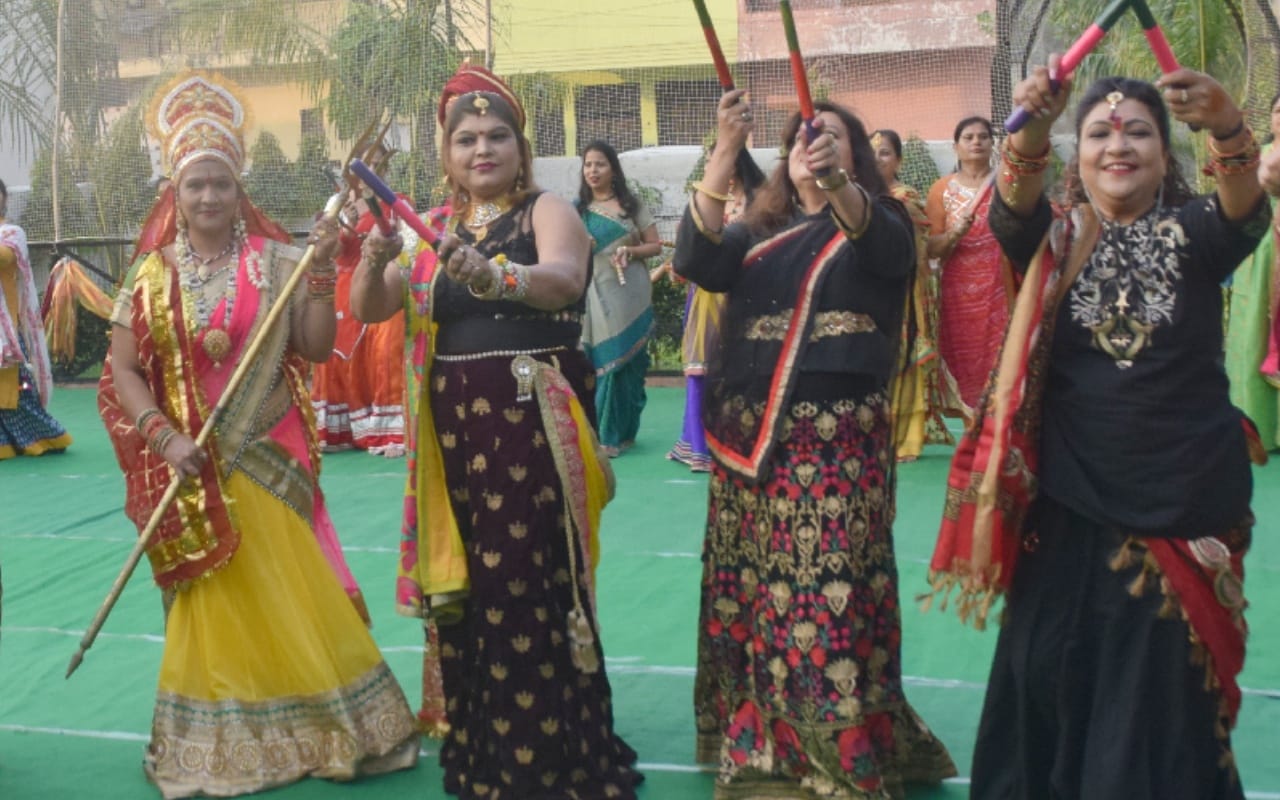 Meerut Women rocks in the garba dandiya celebration in Navratri  pictures are proof