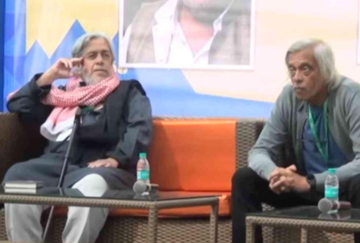 Film director Saeed Mirza & Divya Dutta in Khushwant Singh Litfest Kasauli