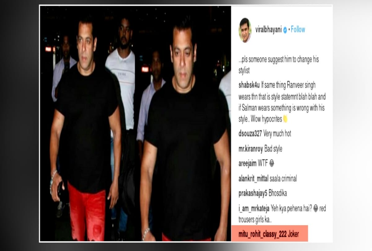 Salman Khan trolled for his recent airport look
