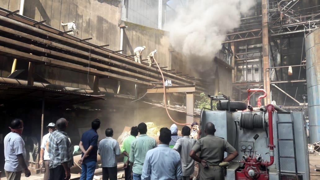 fire accident in obra thermal power plant at sonbhadra uttar pradesh