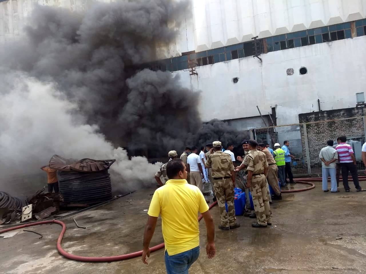Fire in obra thermal power plant at sonbhadra