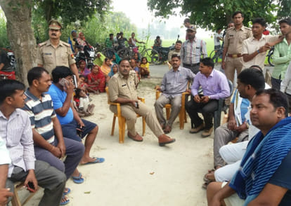 ambedkar statue broken in three places at purvanchal
