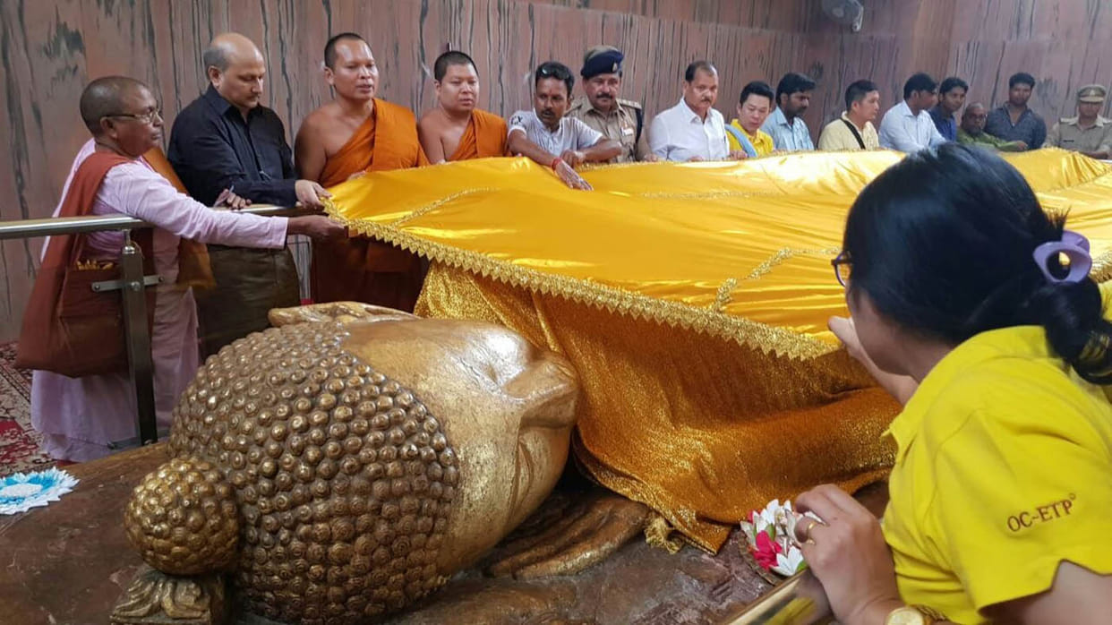 Prime Minister will visit lying statue of Lord Buddha in kushinagar