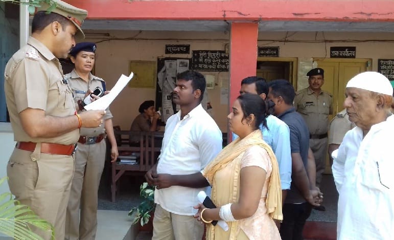 टेंपो चालक पर लगाया हत्या करने का आरोप