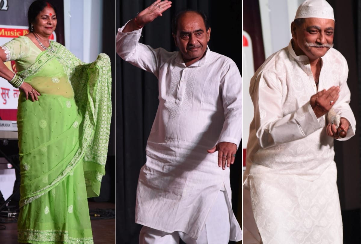 old people did ramp walk in lucknow