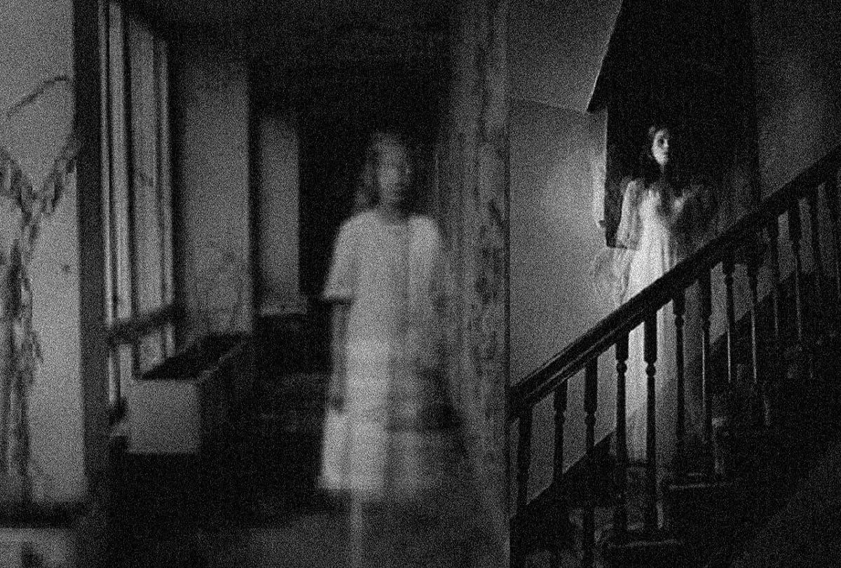 woman shocked after Realization ghost in her home