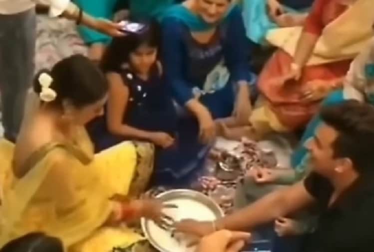 Yuvika Chaudhary and Prince Narula after wedding rituals video