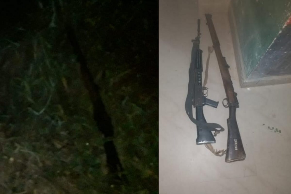 Police officers arrested three badmash and two injured encounter Looted rifle recovered