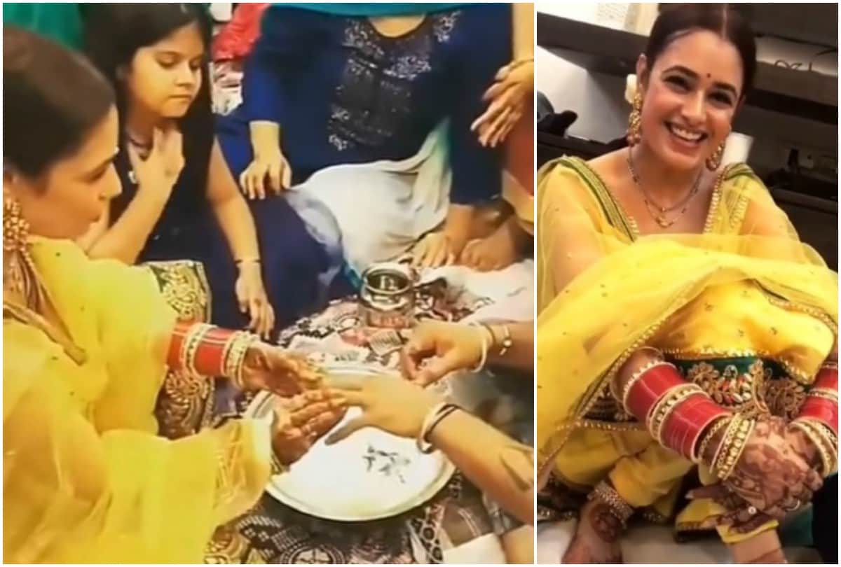 Yuvika Chaudhary and Prince Narula after wedding rituals video