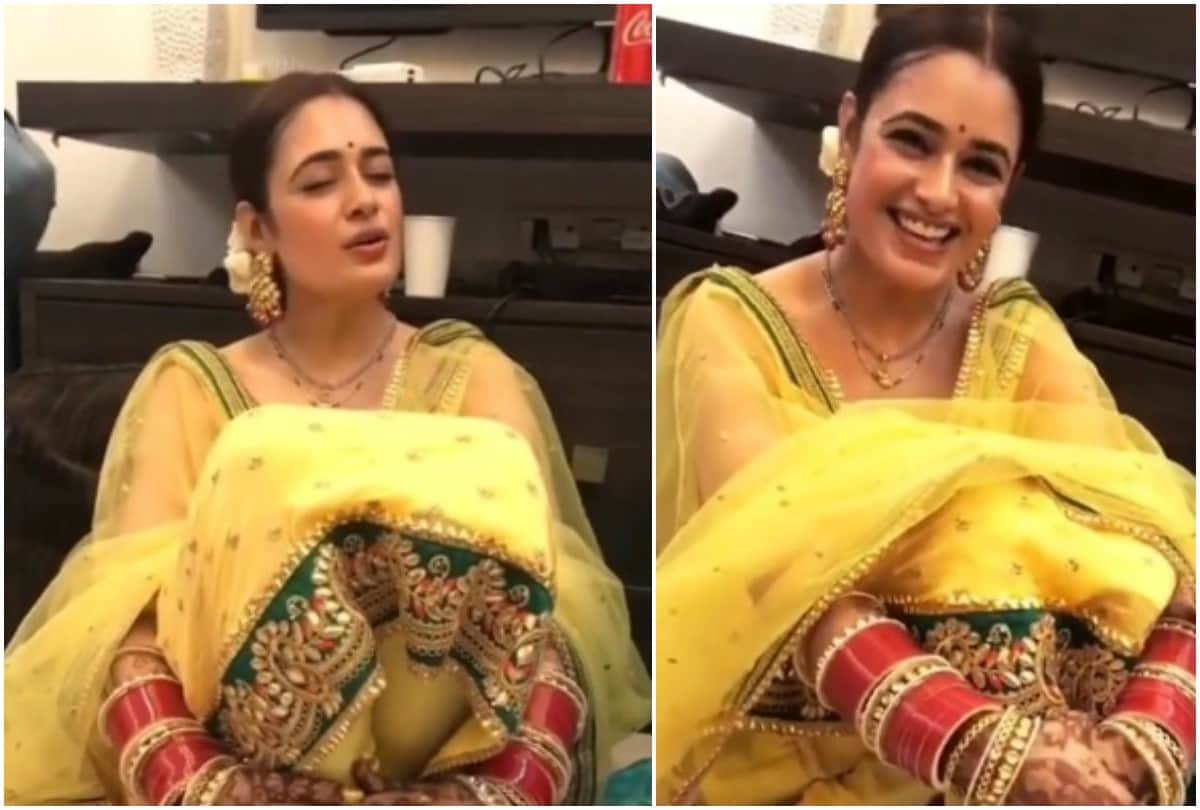 Yuvika Chaudhary and Prince Narula after wedding rituals video