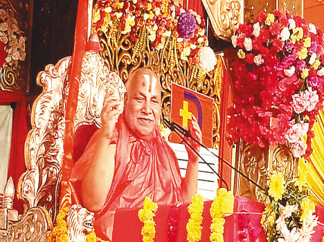 Rambhadracharya is not happy with the Government's stand on construction of Ram temple