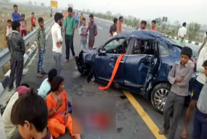 five people injured in car collision with tanker on Agra-Lucknow expressway