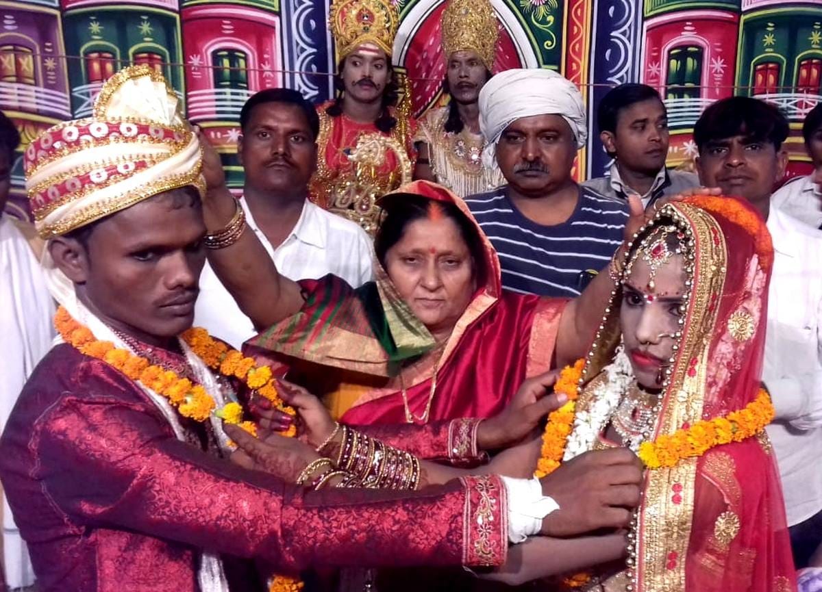 Real marriage in ram leela at bhadohi