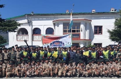 कुमाऊं रजिमेंटल सेंटर की साइकल रैली
