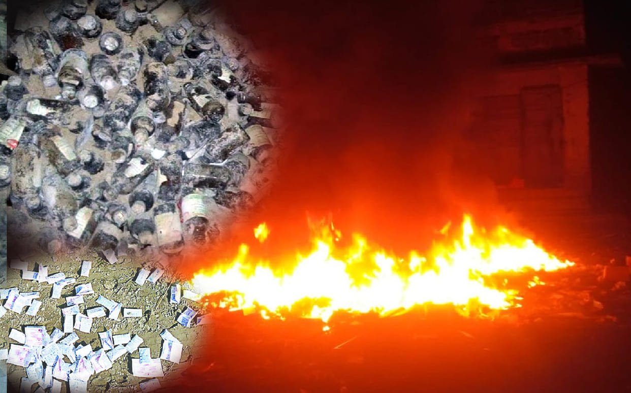 valid and expire date medicines Burnt in farrukhabad cmo office
