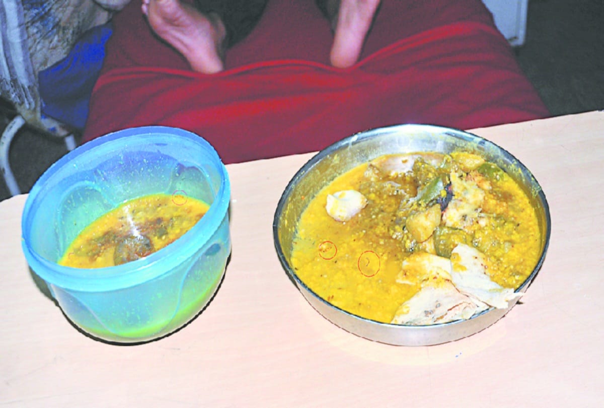 Insects found in patients' food in medical college nahan sirmour