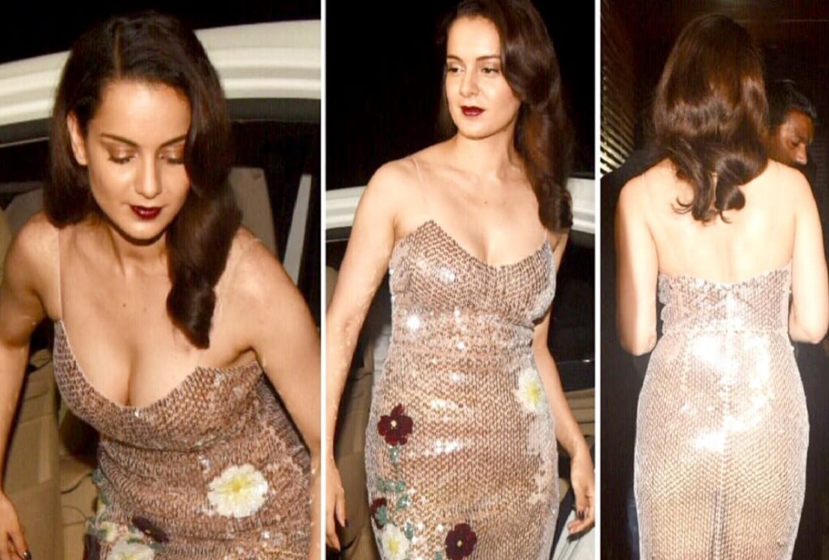 Kangana Ranaut dazzles in sheer dress at Manikarnika wrap up party