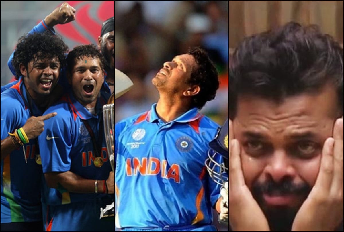 sreesanth cries again after remembering sachin tendulkar incident
